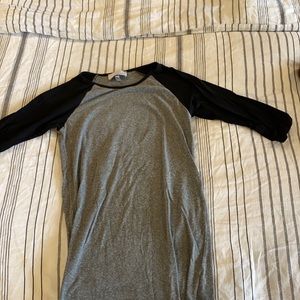 Baseball maternity tee